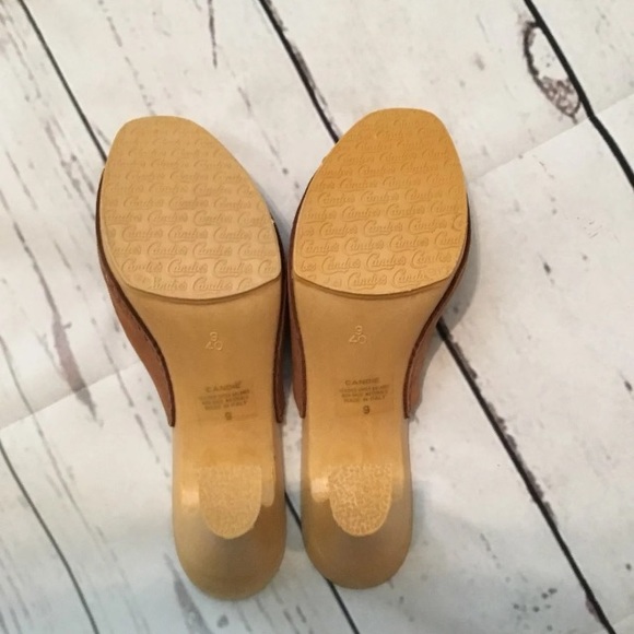 Candies 1980s Vintage Suede Wood Heels - Picture 3 of 5